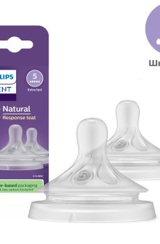 Силиконовая соска AVENT Natural 5-Быстрый поток, от 6 месяцев, 2 шт (SCY965/02)