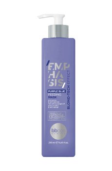 Питательная маска для волос BBcos Emphasis Blond-Tech Purple Blue Feeding Mask с фиолетово-синим пигментом, 250 мл