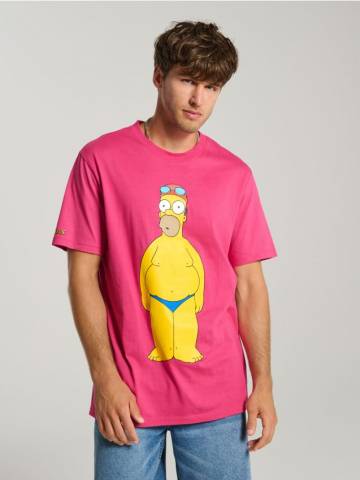 Футболка The Simpsons - яскраво-рожевий Футболка The Simpsons - яскраво-рожевий