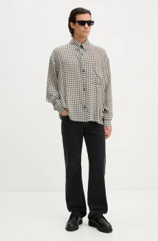 Рубашка с примесью шерсти Won Hundred