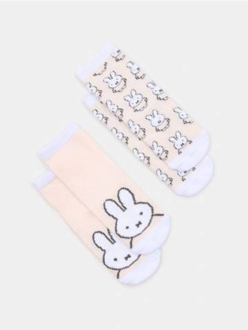 Шкарпетки, 2 пари Miffy - пастельний рожевий Шкарпетки, 2 пари Miffy - пастельний рожевий