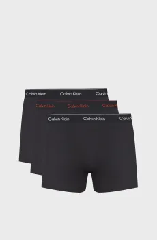 Мужские черные боксеры (3 шт) RELAXED FIT TRUNK Черный XL Calvin Klein LV00NB4286