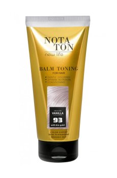 Тонирующий бальзам для волос Notaton New Life Balm Toning с био-золотом, 93 Нежная ваниль, 150 мл