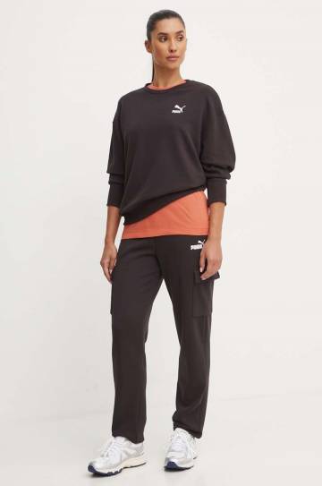 Хлопковая кофта Puma BETTER CLASSIC женская цвет чёрный однотонная 624231 Хлопковая кофта Puma BETTER CLASSIC женская цвет чёрный однотонная 624231