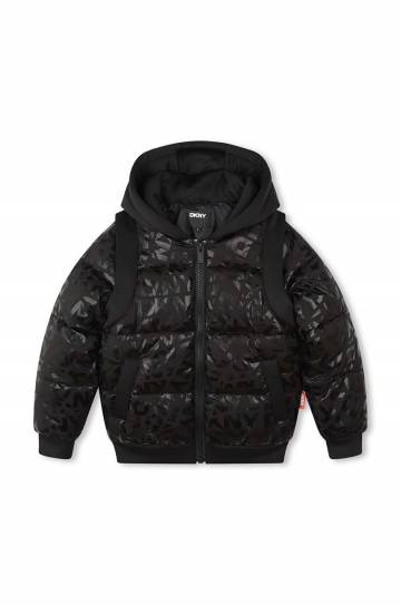 Детская куртка Dkny цвет чёрный D60200 Детская куртка Dkny цвет чёрный D60200