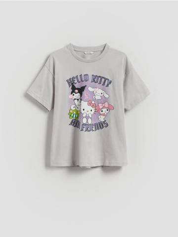 Reserved - T‑shirt Hello Kitty and Friends - світло-сірий - 519FT-09X Reserved - T‑shirt Hello Kitty and Friends - світло-сірий - 519FT-09X