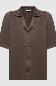 Коричневая блуза