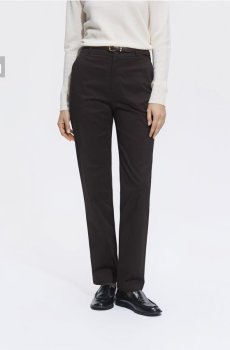 Reserved - Штани chino long leg - темно коричневий - 854LA-89X