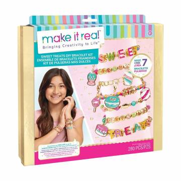 Набор для создания шарм-браслетов Make it Real Сладкие вкусности, 280 элементов, от 8 лет (MR1728) Набор для создания шарм-браслетов Make it Real Сладкие вкусности, 280 элементов, от 8 лет (MR1728)