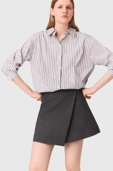 Женское платье 2в1 Разноцветный 36 MAJE MFPRO04269_Ecru Stripes