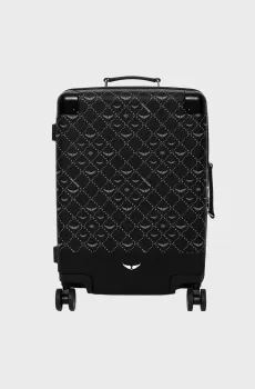 Черный чемодан с узором 52 см Z Trolley Черный U ZADIG&VOLTAIRE LWCS00001_BLACK