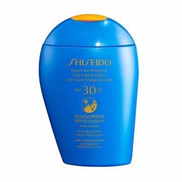 Солнцезащитный лосьон для лица и тела Shiseido Expert Sun Protection Face & Body Lotion, SPF 30+, 150 мл Солнцезащитный лосьон для лица и тела Shiseido Expert Sun Protection Face & Body Lotion, SPF 30+, 150 мл