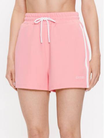 Guess Спортивні шорти Signature V3GD00 KBO62 Рожевий Loose Fit Guess Спортивні шорти Signature V3GD00 KBO62 Рожевий Loose Fit