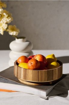 Дерев’яна миска - бежевий