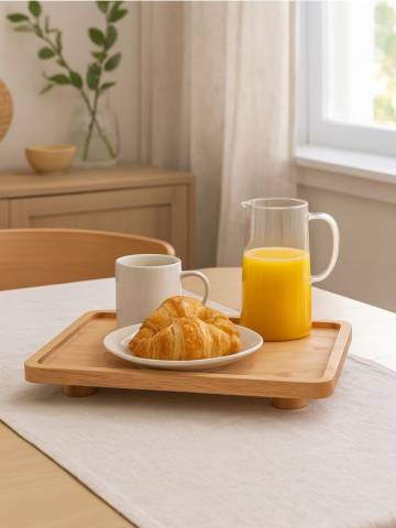 Таця сервірувальна - бежевий