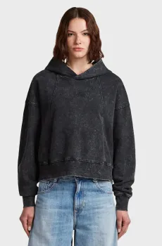 Женское темно-серое худи Washed Серый S G-Star RAW D27726,D969