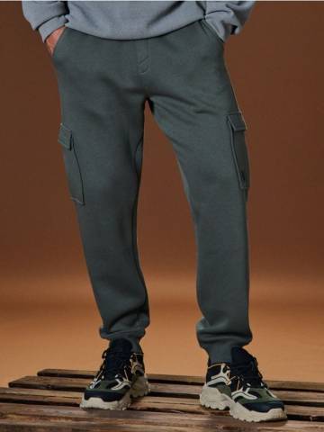 Штани tapered cargo fit - хакі Штани tapered cargo fit - хакі