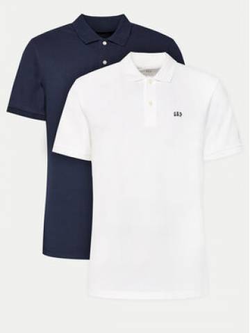 Gap Набір з 2 футболок поло 624196-00 Cиній Regular Fit Gap Набір з 2 футболок поло 624196-00 Cиній Regular Fit