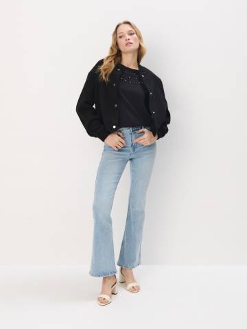 Mohito - Бавовняна футболка - чорний - S Mohito - Бавовняна футболка - чорний - S