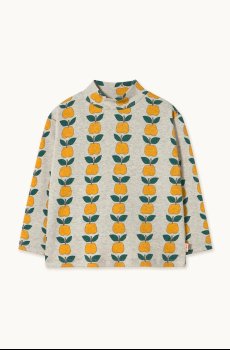 Детский лонгслив Tinycottons APPLES RIB MOCKNECK