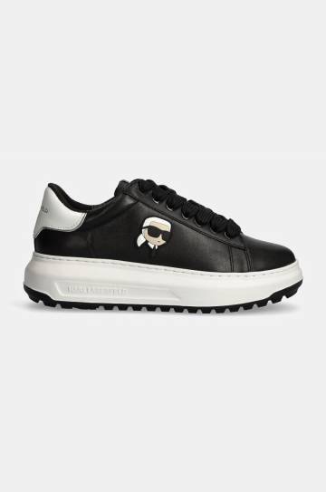 Кожаные кроссовки Karl Lagerfeld KAPRI цвет чёрный KL57530 Кожаные кроссовки Karl Lagerfeld KAPRI цвет чёрный KL57530