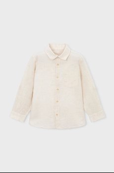 Детская рубашка с примесью льна Mayoral