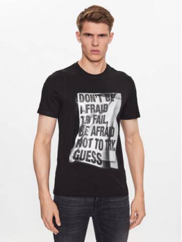 Guess Футболка M3YI06 I3Z14 Чорний Slim Fit Guess Футболка M3YI06 I3Z14 Чорний Slim Fit