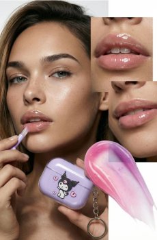 Блиск для губ з ароматом чорниці у футлярі Kuromi - Фіолетовий