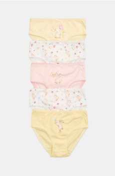 Бавовняні трусики, 5 пари - різнобарвний