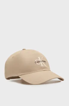 Мужская бежевая кепка MONOLOGO Бежевый ONESIZE Calvin Klein LV04G5004G