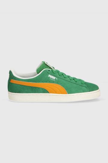 Замшевые кроссовки Puma Suede Patch цвет зелёный Замшевые кроссовки Puma Suede Patch цвет зелёный
