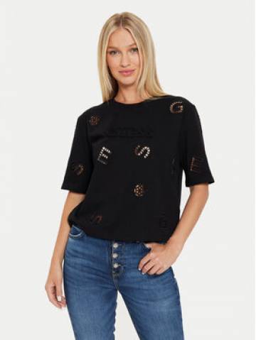 Guess Футболка Peony V4YI16 I3Z14 Чорний Boxy Fit Guess Футболка Peony V4YI16 I3Z14 Чорний Boxy Fit
