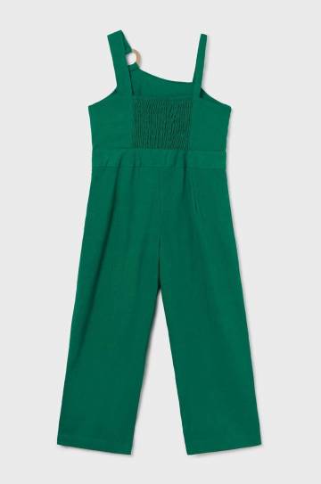 Детский комбинезон Mayoral цвет зелёный с примесью льна
