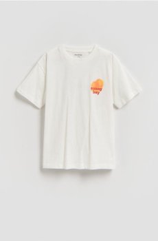 Reserved - Бавовняна футболка - кремовий - 981IS-01X