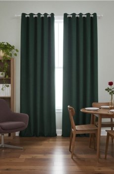 Велюрова штора - синьо-зелений