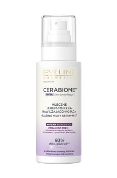 Увлажняющая и успокаивающая молочная сыворотка-мист для лица Eveline Cosmetics Cerabiome Glazing Milky Serum-Mist, 150 мл