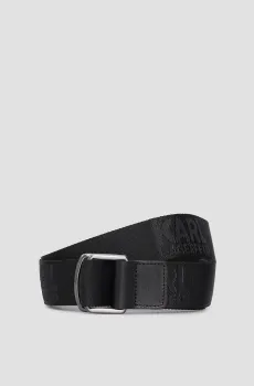 Мужской черный ремень Черный 85 Karl Lagerfeld 551106.805300;990