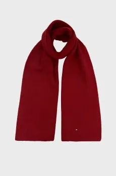 Женский красный шарф FLAG KNIT Красный ONESIZE Tommy Hilfiger AW0AW19120