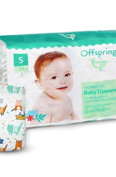 Подгузники Offspring Meow The Cat, размер S (3-6 кг), 48 шт