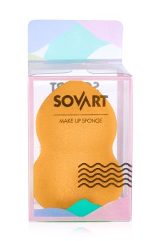 Бьюти-блендер для макияжа Sovart Грушевидный, жёлтый, 1 шт