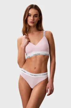 Женский пудровый бюстгальтер LGHTLY LINED BRALETTE Розовый XS Calvin Klein LV00QF8504