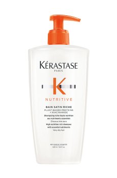 Насыщенный увлажняющий шампунь-ванна Kerastase Nutritive Bain Satin Riche Shampoo для сухих волос, 500 мл
