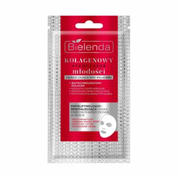 Восстанавливающая тканевая маска для лица Bielenda Collagen Youth Stimulator Mask против морщин, 1 шт Восстанавливающая тканевая маска для лица Bielenda Collagen Youth Stimulator Mask против морщин, 1 шт