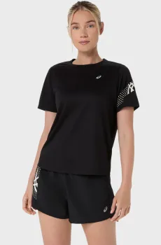 Женская черная футболка Черный L Asics 2012D363-001
