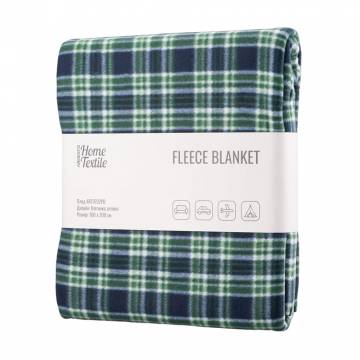 Плед Ardesto Fleece клетка зеленая, 160*200 см (ART0702PB) Плед Ardesto Fleece клетка зеленая, 160*200 см (ART0702PB)