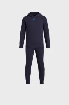 Детский темно-синий спортивный костюм UA Rival Fleece Suit (худи, брюки) Синий 18 Under Armour 1379802-403