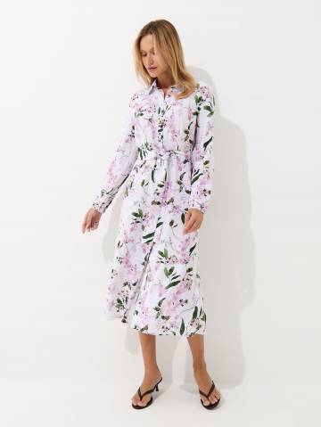 Mohito - Сукня-сорочка міді - білий - 40