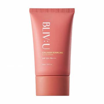 Солнцезащитный крем для лица Bliv:U Collagen Bouncing Sunscreen, SPF 50+ PA++++, с коллагеном, 50 мл Солнцезащитный крем для лица Bliv:U Collagen Bouncing Sunscreen, SPF 50+ PA++++, с коллагеном, 50 мл