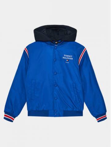 Tommy Hilfiger Куртка бомбер Th Logo Bomber Jacket KB0KB08742 Голубий Regular Fit Tommy Hilfiger Куртка бомбер Th Logo Bomber Jacket KB0KB08742 Голубий Regular Fit