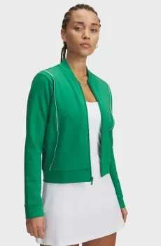 Женская зеленая спортивная кофта UA Tracksuit Jacket Зеленый S Under Armour 1390308-305